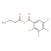 Chemical structure of butanoyl 2,3,4,5-tetrafluorobenzoate - CSSB00016988000