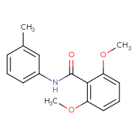 Chemical structure of 2,6-dimethoxy-N-(3-methylphenyl)benzamide - CSSB00047169524