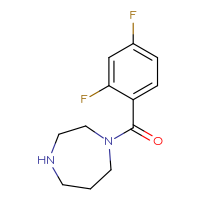 Chemical structure of 1-(2,4-difluorobenzoyl)-1,4-diazepane - CSSB00000628958