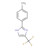 Chemical structure of 2-(4-methylphenyl)-4-(trifluoromethyl)-1H-imidazole - CSSB00010221220