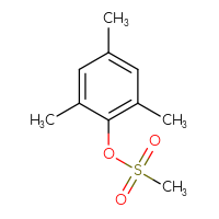 Chemical structure of 2,4,6-trimethylphenyl methanesulfonate - CSSB00113607234