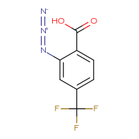 Chemical structure of 2-azido-4-(trifluoromethyl)benzoic acid - CSSB00135480543