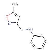 Chemical structure of N-[(5-methyl-1,2-oxazol-3-yl)methyl]aniline - CSSB00000224024