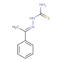 Chemical structure of [(E)-(1-phenylethylidene)amino]thiourea - CSSB00015238380