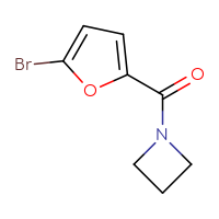 Chemical structure of 1-(5-bromofuran-2-carbonyl)azetidine - CSSB00000192950