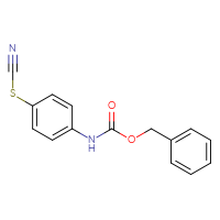 Chemical structure of benzyl N-[4-(cyanosulfanyl)phenyl]carbamate - CSSB00116846688