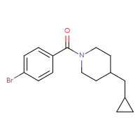 Chemical structure of 1-(4-bromobenzoyl)-4-(cyclopropylmethyl)piperidine - CSSB15115530069