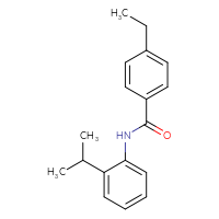 Chemical structure of 4-ethyl-N-[2-(propan-2-yl)phenyl]benzamide - CSSB00028009071