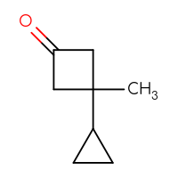 Chemical structure of 3-cyclopropyl-3-methylcyclobutan-1-one - CSSB00010641520