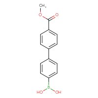 Chemical structure of [4'-(methoxycarbonyl)-[1,1'-biphenyl]-4-yl]boronic acid - CSSB00020642393
