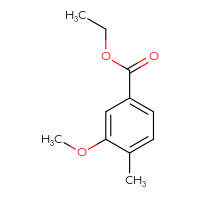 Chemical structure of ethyl 3-methoxy-4-methylbenzoate - CSSB00011206326