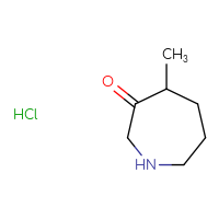 Chemical structure of 4-methylazepan-3-one hydrochloride - CSSB06256046280