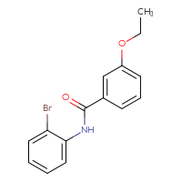Chemical structure of N-(2-bromophenyl)-3-ethoxybenzamide - CSSB00028030233