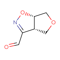 Chemical structure of (3aS,6aS)-3aH,4H,6H,6aH-furo[3,4-d][1,2]oxazole-3-carbaldehyde - CSSB00015688784