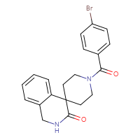 Chemical structure of 1'-(4-bromobenzoyl)-2,3-dihydro-1H-spiro[isoquinoline-4,4'-piperidin]-3-one - CSSB01918104082