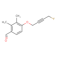 Chemical structure of 4-[(4-fluorobut-2-yn-1-yl)oxy]-2,3-dimethylbenzaldehyde - CSSB21331797249