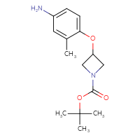 Chemical structure of tert-butyl 3-(4-amino-2-methylphenoxy)azetidine-1-carboxylate - CSSB00138094548