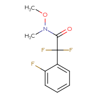 Chemical structure of 2,2-difluoro-2-(2-fluorophenyl)-N-methoxy-N-methylacetamide - CSSB01993928582