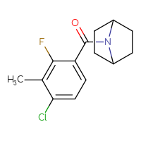 Chemical structure of 7-(4-chloro-2-fluoro-3-methylbenzoyl)-7-azabicyclo[2.2.1]heptane - CSSB06494263861
