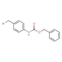 Chemical structure of benzyl N-[4-(bromomethyl)phenyl]carbamate - CSSB00010203359