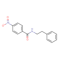 Chemical structure of 4-nitro-N-(2-phenylethyl)benzamide - CSSB00020600113