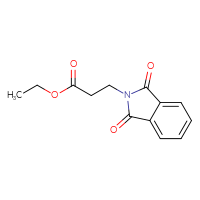 Chemical structure of ethyl 3-(1,3-dioxo-2,3-dihydro-1H-isoindol-2-yl)propanoate - CSSB00000590412