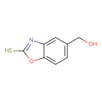 Chemical structure of (2-sulfanyl-1,3-benzoxazol-5-yl)methanol - CSSB00000106633