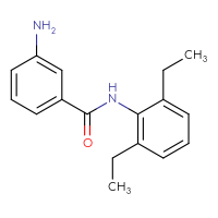 Chemical structure of 3-amino-N-(2,6-diethylphenyl)benzamide - CSSB00020596572