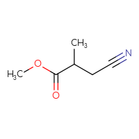 Chemical structure of methyl 3-cyano-2-methylpropanoate - CSSB00009832164