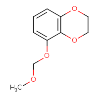 Chemical structure of 5-(methoxymethoxy)-2,3-dihydro-1,4-benzodioxine - CSSB09893485809