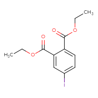 Chemical structure of 1,2-diethyl 4-iodobenzene-1,2-dicarboxylate - CSSB00006008046