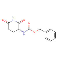 Chemical structure of benzyl N-[(3R)-2,6-dioxopiperidin-3-yl]carbamate - CSSB00010175959
