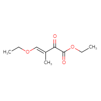 Chemical structure of ethyl (3E)-4-ethoxy-3-methyl-2-oxobut-3-enoate - CSSB00020628825