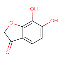 Chemical structure of 6,7-dihydroxy-2,3-dihydro-1-benzofuran-3-one - CSSB00000077213