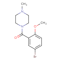 Chemical structure of 1-(5-bromo-2-methoxybenzoyl)-4-methylpiperazine - CSSB00008289038