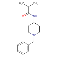 Chemical structure of N-(1-benzylpiperidin-4-yl)-2-methylpropanamide - CSSB00000192303