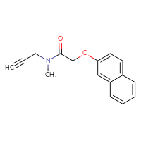 Chemical structure of N-methyl-2-(naphthalen-2-yloxy)-N-(prop-2-yn-1-yl)acetamide - CSSB02008645432