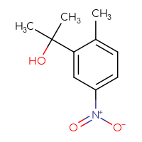 Chemical structure of 2-(2-methyl-5-nitrophenyl)propan-2-ol - CSSB00016117690