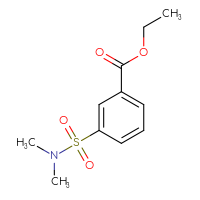 Chemical structure of ethyl 3-(dimethylsulfamoyl)benzoate - CSSB00022763623