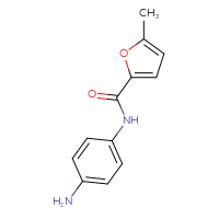 Chemical structure of N-(4-aminophenyl)-5-methylfuran-2-carboxamide - CSSB00000261903