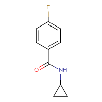 Chemical structure of N-cyclopropyl-4-fluorobenzamide - CSSB00000160617