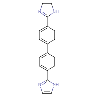 Chemical structure of 2-[4'-(1H-imidazol-2-yl)-[1,1'-biphenyl]-4-yl]-1H-imidazole - CSSB21253047138