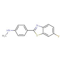 Chemical structure of 4-(6-fluoro-1,3-benzothiazol-2-yl)-N-methylaniline - CSSB00002030985