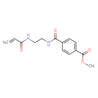 Chemical structure of methyl 4-{[2-(prop-2-enamido)ethyl]carbamoyl}benzoate - CSSB02025944907