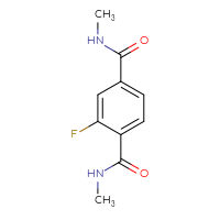 Chemical structure of 2-fluoro-N1,N4-dimethylbenzene-1,4-dicarboxamide - CSSB06867423337