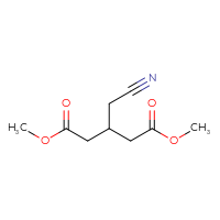 Chemical structure of 1,5-dimethyl 3-(cyanomethyl)pentanedioate - CSSB00033333931