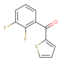 Chemical structure of (2,3-difluorophenyl)(thiophen-2-yl)methanone - CSSB00011722001