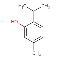 Chemical structure of 5-methyl-2-(propan-2-yl)phenol - CSSB00000185798