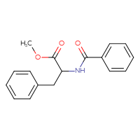 Chemical structure of methyl 3-phenyl-2-(phenylformamido)propanoate - CSSB00025739929