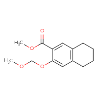 Chemical structure of methyl 3-(methoxymethoxy)-5,6,7,8-tetrahydronaphthalene-2-carboxylate - CSSB15057033428